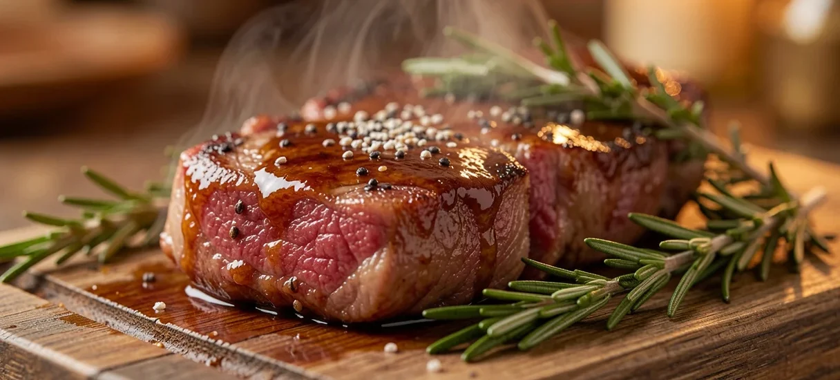 magnific closeup juicy mutton stea dI424hjXSL
